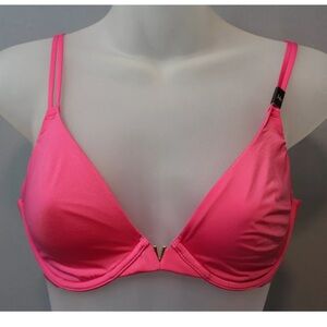 New Victoria's Secret unlined plunge pink bra 34C